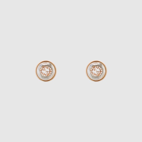 Gucci Interlocking 18k diamond earrings