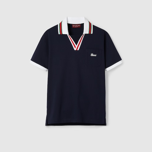 Cotton piquet polo shirt Detail 2