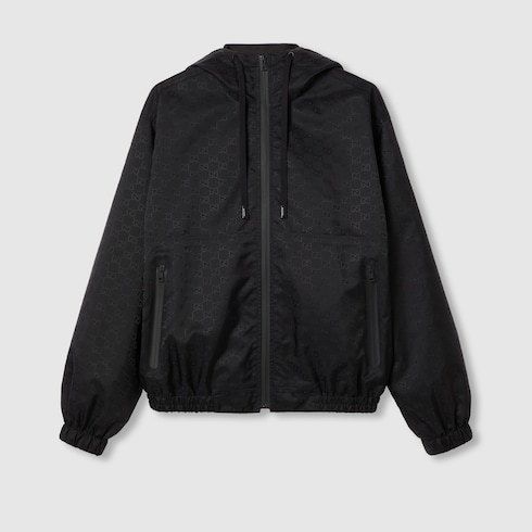 Lightweight GG nylon jacquard jacket Detail 2