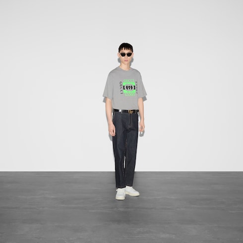 Printed cotton jersey T-shirt