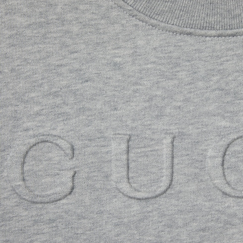 Cotton jersey embossed sweatshirt Detail 7