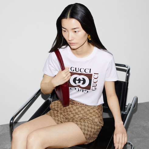 T-shirt en jersey de coton imprimé