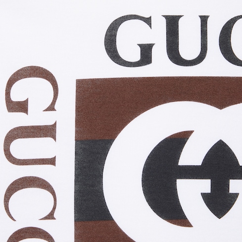 T-shirt in jersey di cotone stampato