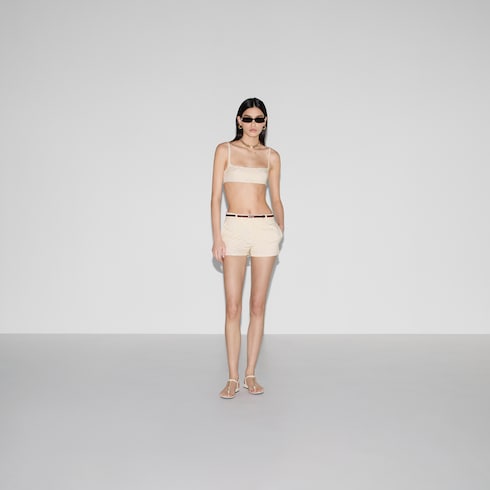 Top in gabardina di cotone GG