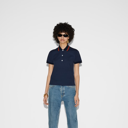 Polo in piquet di cotone stretch