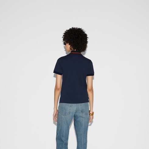 Polo in piquet di cotone stretch