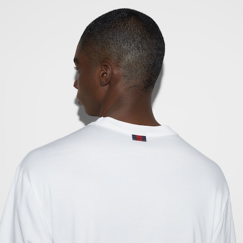 T-shirt in jersey di cotone con ricamo