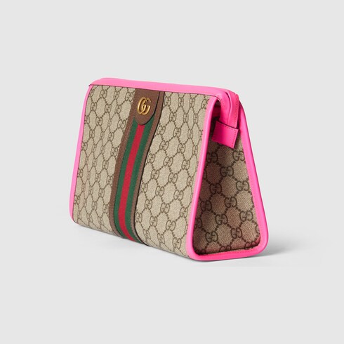 Ophidia pouch in Beige Pink GG Canvas | GUCCI® SI