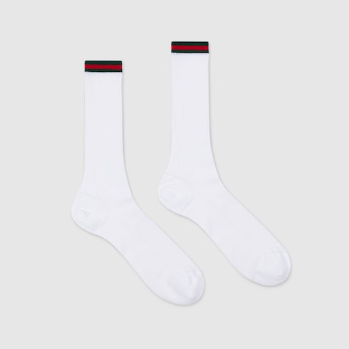 Chaussettes en coton mélangé avec bande Web