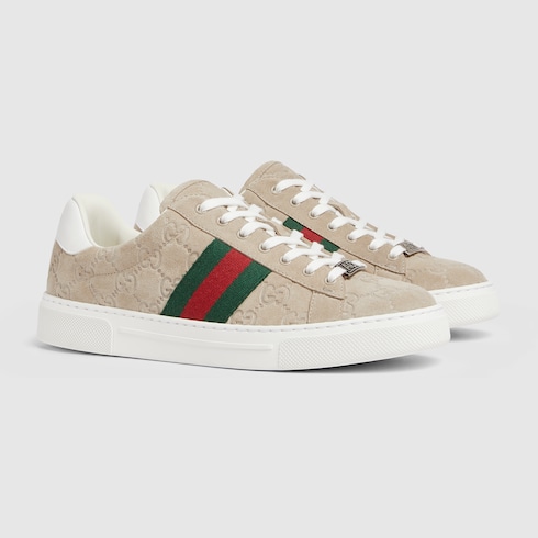 Women's Gucci Ace trainer with Web Detail 2