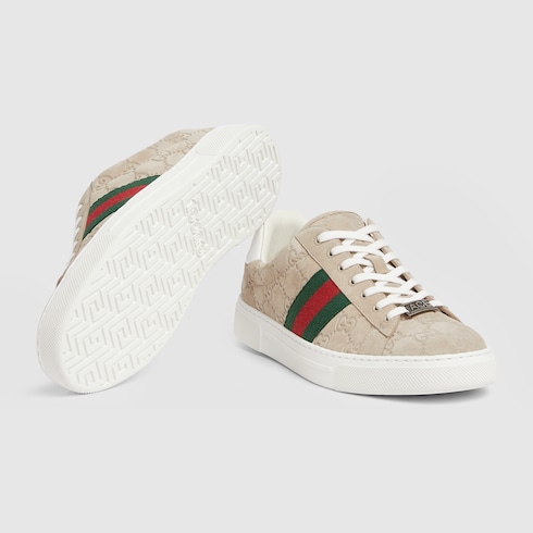 Women's Gucci Ace trainer with Web Detail 6