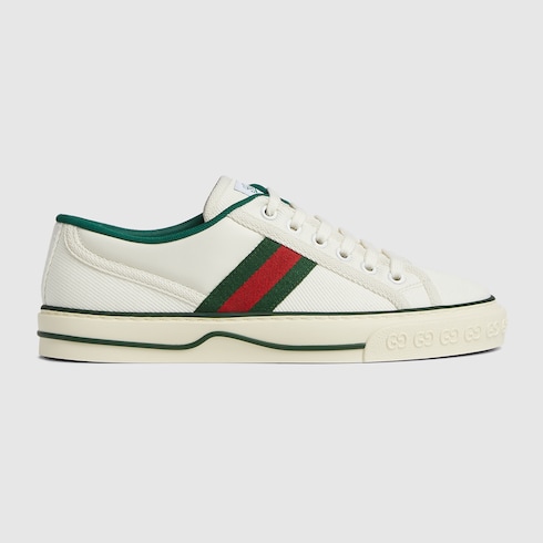 Women s Gucci Tennis 1977 sneaker in white canvas GUCCI Canada