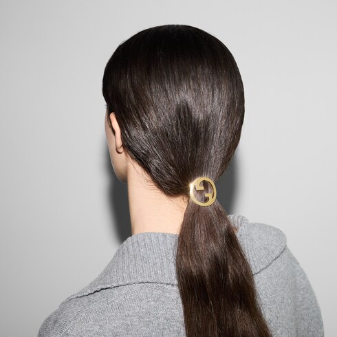 Accessorio per capelli Gucci Blondie in metallo color oro giallo GUCCI Italia