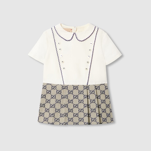 Vestido de lona GG para bebé