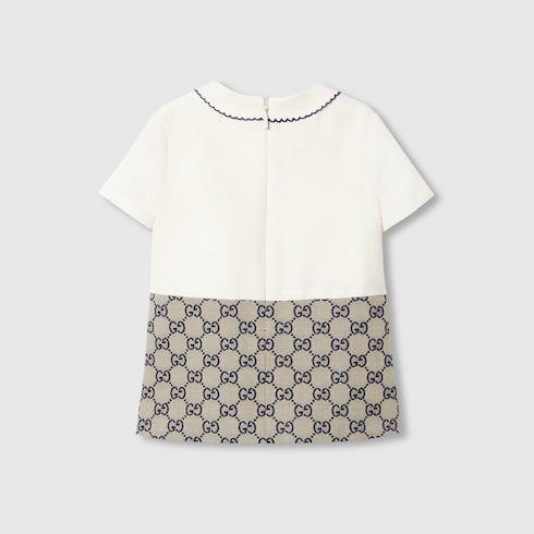 Vestido de lona GG para bebé