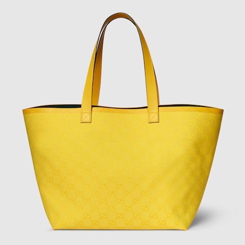 Gucci Totissima medium tote bag in yellow GG canvas GUCCI AE