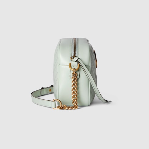 GGマーモント〕スモール ショルダーバッグペールグリーン レザー  