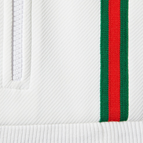 Veste en treillis de jersey avec bande Web
