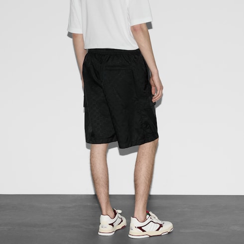 Lightweight GG nylon jacquard short