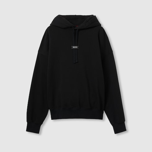 Sweat-shirt à capuche en jersey de coton