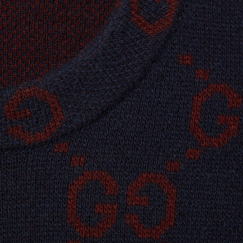 Pullover aus GG Wolljacquard in Degradé-Optik