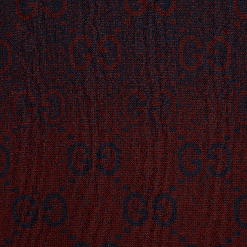GG degradé wool jacquard sweater in Bordeaux Blue Undefined