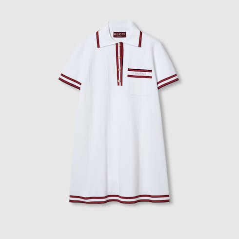 Polo dress with Web trim