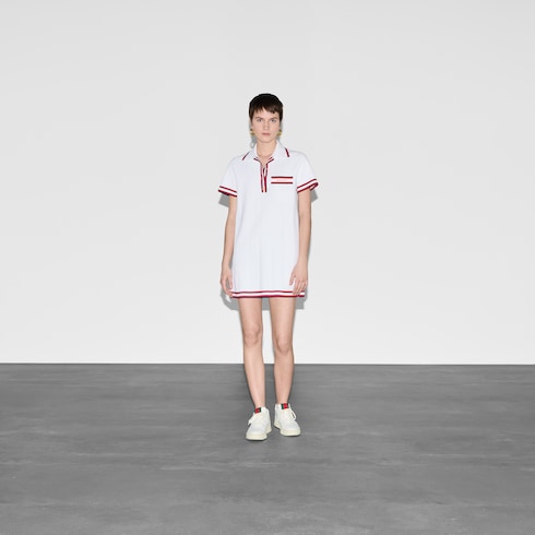 Polo dress with Web trim