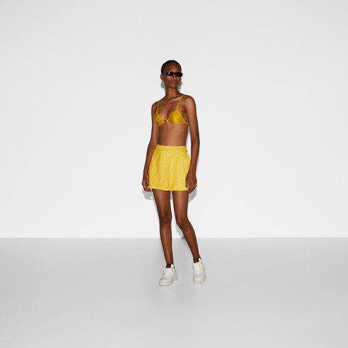 Short de punto tecnico con GG en amarillo GUCCI ES
