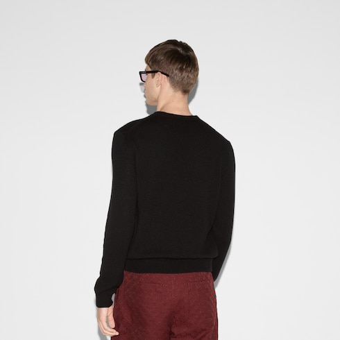 Pullover aus Kaschmir mit Web