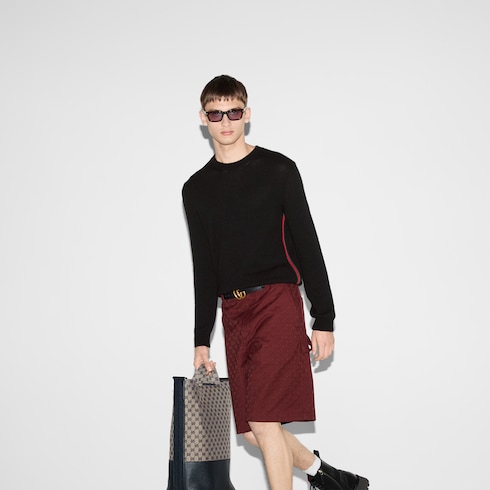 Pullover aus Kaschmir mit Web