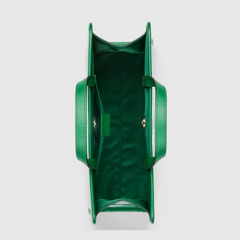 GUCCI キム・スンヨンドッグ　プリント　バッグ　トートバッグ　グリーン すぐ届く】GUCCI キム・スンヨンドッグ プリント トートバッグ
