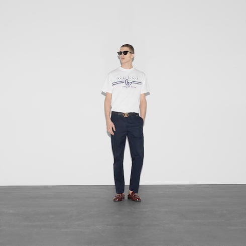 T-shirt en jersey de coton à imprimé Gucci