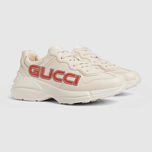 Men s Rhyton sneaker in ivory Demetra GUCCI Australia