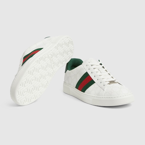 Men's Gucci Ace trainer with Web Detail 6