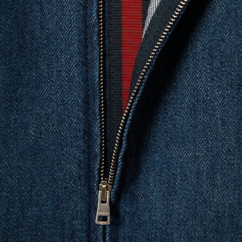 Denim dress with Horsebit