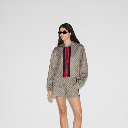 Giacca in jersey GG tecnico con zip