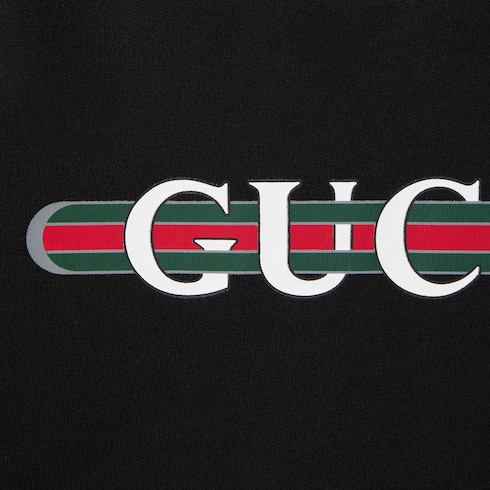 Printed cotton jersey sweatshirt