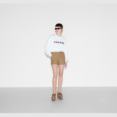 Sweat-shirt en jersey de coton imprimé