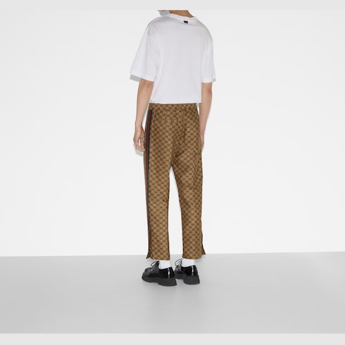 Pantalón de chándal de mezcla de lino con GG