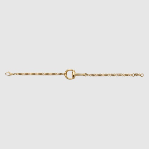 สร้อยข้อมือ Horsebit 18k chain bracelet