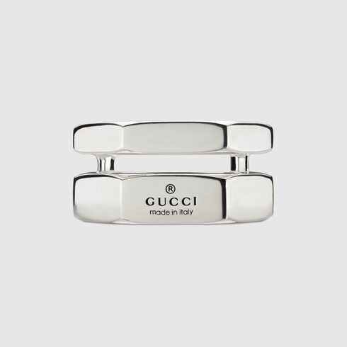Trademark bolt ring in 925 sterling silver | GUCCI® US
