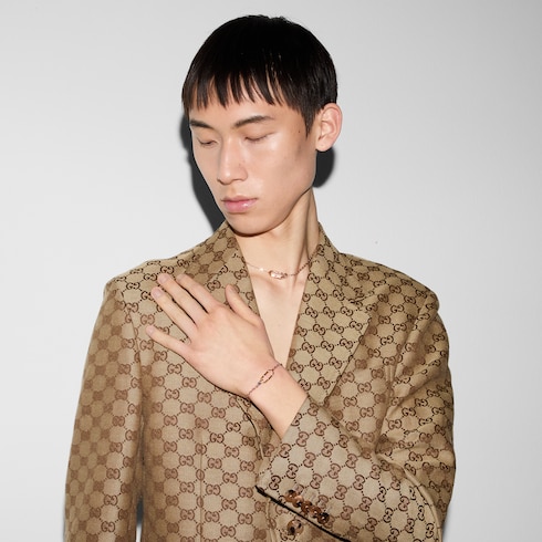 Bracciale a catena Gucci Link to Love oro 18k