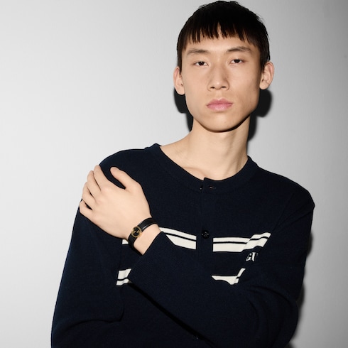 グッチ ブロンディ〕ブレスレットブラック レザー | GUCCI公式
