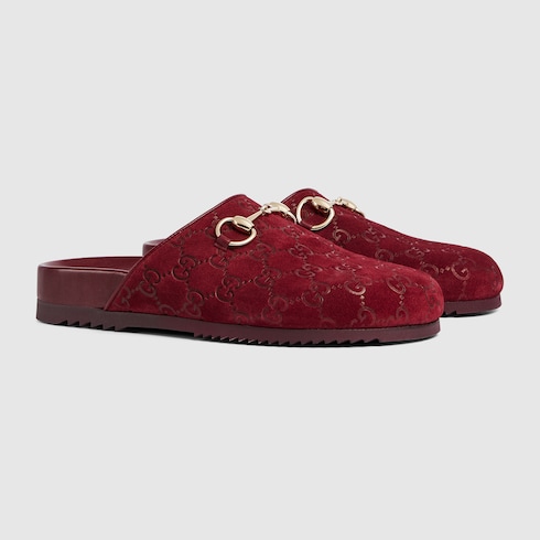 Gucci suede slippers on sale