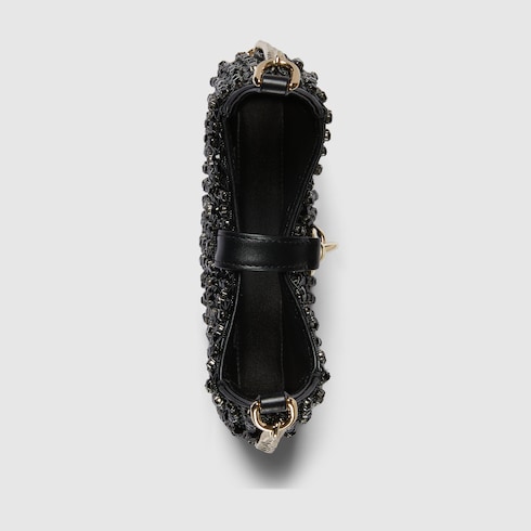 Gucci Jackie Notte系列水晶迷你手袋