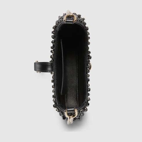 Gucci Jackie Notte系列水晶迷你手袋