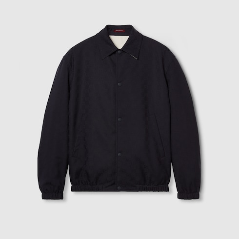 Chaqueta reversible de poliéster con GG