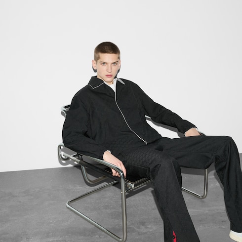 Wendbare Jacke aus GG-Jacquard-Twill