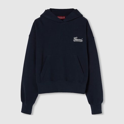 Sweat-shirt à capuche en jersey de coton